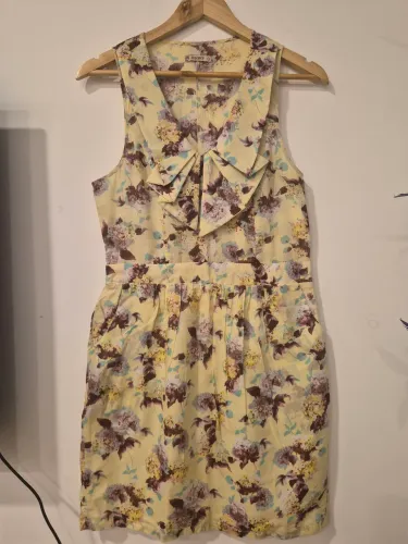 Vestido estamapado em tecido tamanho G marca Aquamar