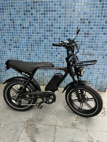 BIKE ELÉTRICA V8 PRO COM 1 ANO DE GARANTIA
