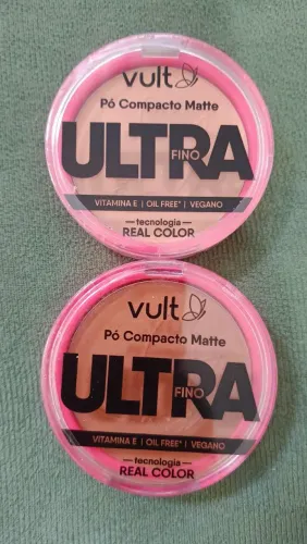 Pó Compacto Matte Ultrafino Vult Cores V430 e V460