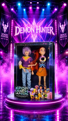 Kit com 2 bonecas guerreiras do kpop