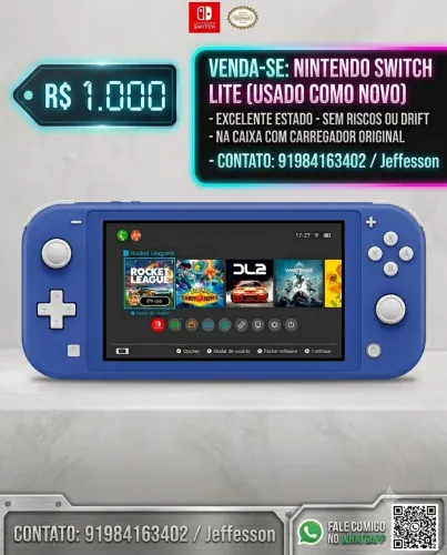 Nintendo Switch Lite Azul