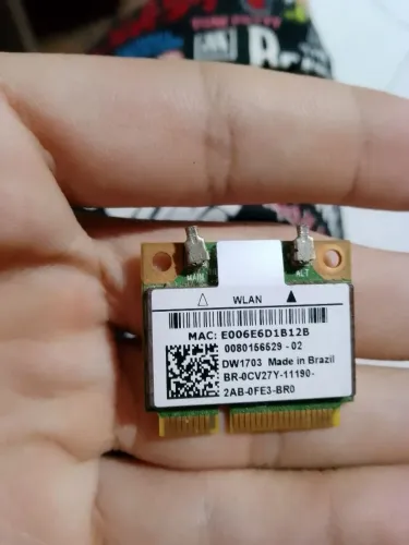 Placa Wi-Fi e Bluetooth Dell DW1703 0CV27Y Notebook - Original