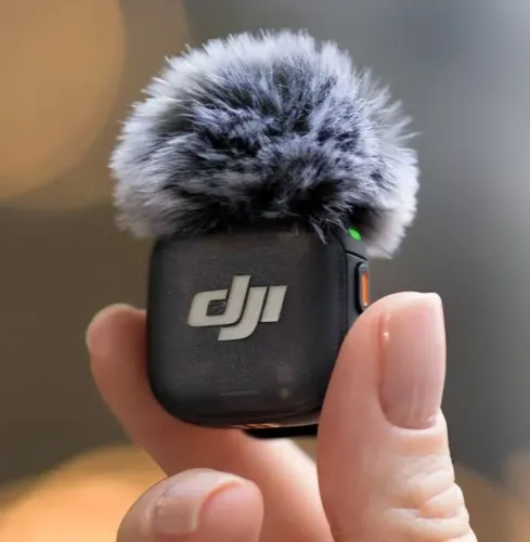 Microfone DJI Mic 3 completo - Zerado 