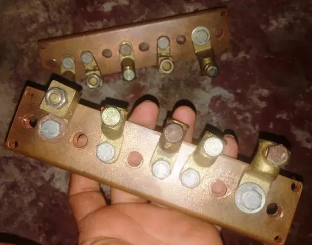 Par de Barramento 100% Cobre 10 Vias Som Altomotivo Paredão e Paineis Eletricos