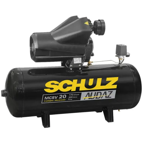 COMPRESSOR DE AR AUDAZ 200L 5,0 CV TRIF 220/380V 4P60HZ SCHULZ