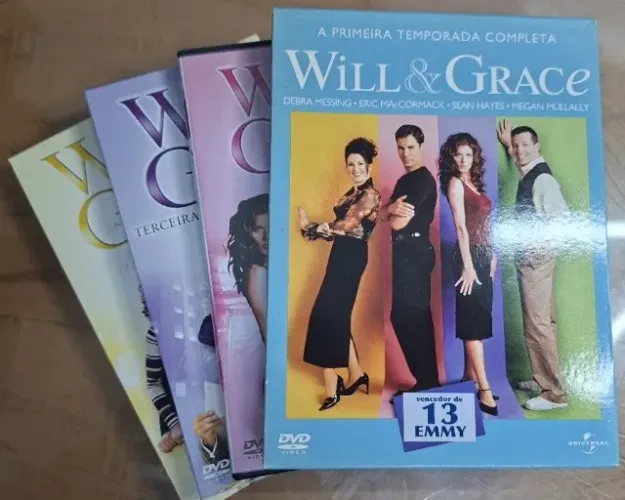 Coleção Dvds Will & Grace - Temporadas 1, 2, 3, 4, 5, 6, 7 e 8 Completas Originais