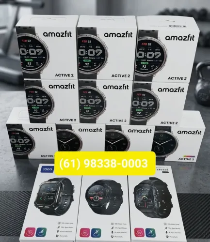 Vendo Smartwatchs Amazfit Active 2, e outros 100% originais, NOVOS e lacrados nas caixas.