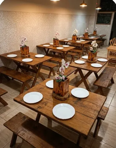 Mesas para restaurante, lanchonete e pizzaria