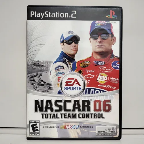 Jogo Nascar 06 Total Team Control PS2 Original Americano Completo Mídia Física Seminovo