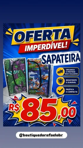 Sapateira infantil 