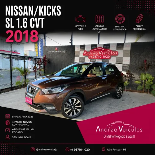 Nissan Kicks SL 1.6 16V Flexstar 5P Aut. 2018