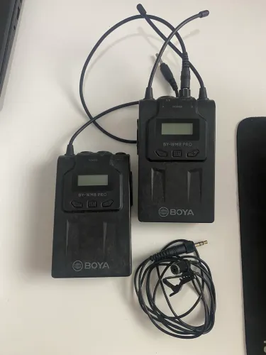 Microfone Boya de lapela