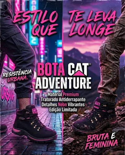 Bota CAT Adventure Feminina - Estilo & Resistência