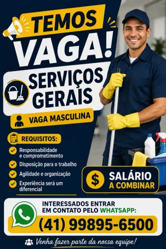 VAGA SERVIÇOS GERAIS
