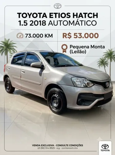 Toyota Etios XS 1.5 Flex 16V 5P Aut. 2018