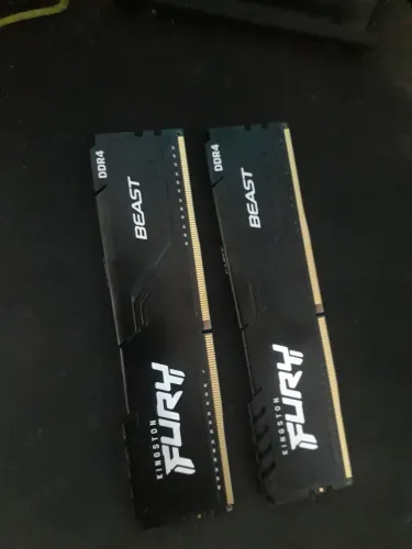 Memória DDR4 Kingston Fury Beast, 16GB (2x8GB), 3200Mhz,Black