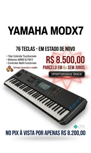 Yamaha MODX7 - Em 6x sem juros!