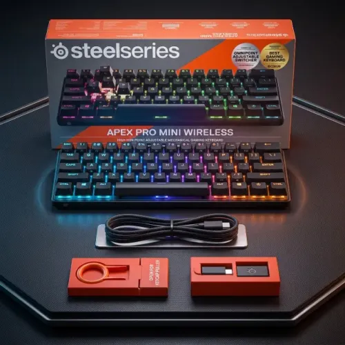 Teclado Gamer SteelSeries Apex Pro Mini - O Mais Rápido do Mundo! (Na Caixa)