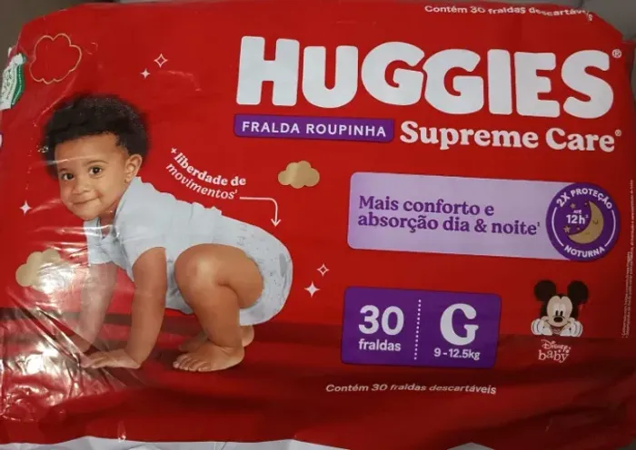 Fralda Huggies Roupinha G 30 unidades *PACOTE FECHADO*