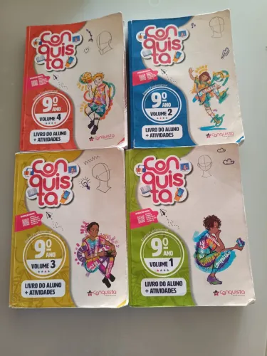Livros coleção conquista 9 ano (nono ano)