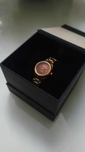 Relógio Orient Feminino Automático 559rg010 N1rx Rose Gold - nunca usado