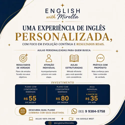 Aulas de Inglês Online com Plano Personalizado