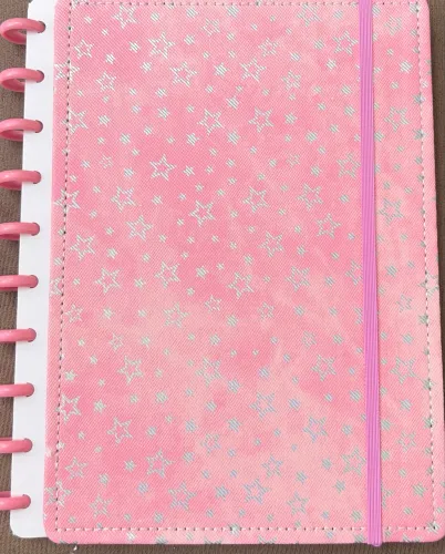 Planner Estrela Rosa disco