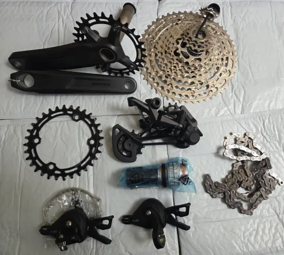 Kit shimano deore 12v com câmbio xt (ler descrição) 