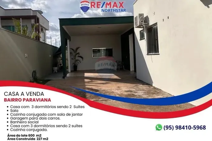 Casa á Venda no Paraviana