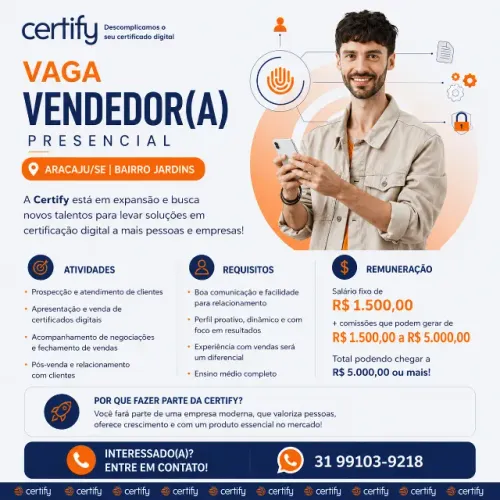 Vendedor Whatsapp + Ligação