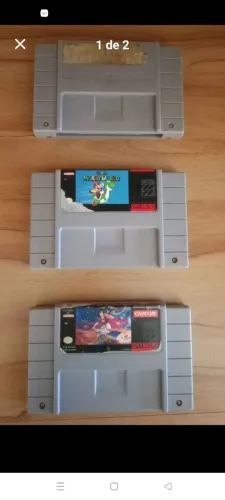 Cartuchos Super Nintendo Original Mario , Aladin , o outro não sei