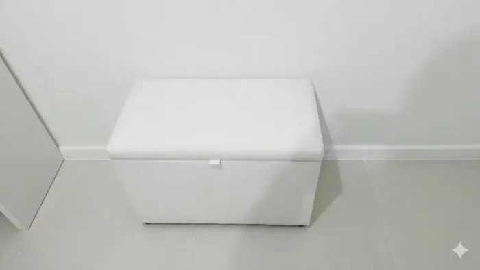 Puff Baú branco