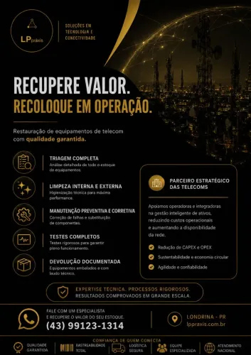 Triagem e Manutenção de Equipamentos para Empresas de Telecom