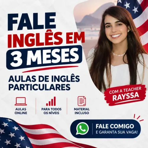 Fale Inglês em 3 meses - Aulas de Inglês Particulares / todos os níveis