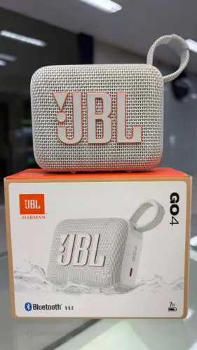 CAIXA DE SOM BLUETOOTH JBL GO4 ORIGINAL - BRANCA