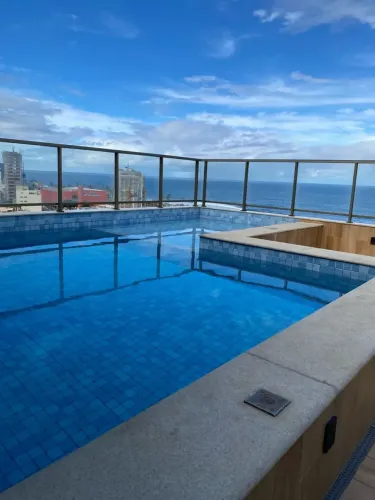 Vendo um lindo Studio 1/4, Vista mar, Porteira fechada, Elevador, Piscina no Costa Azul -
