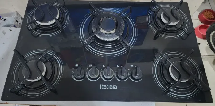 Fogão cooktop 5bocas tripla chama itatiaia