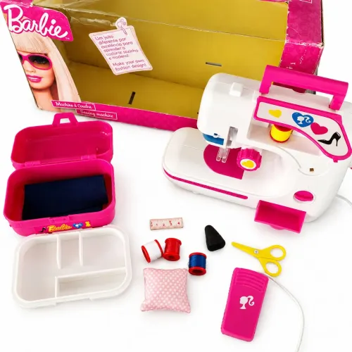 Máquina de Costura da Barbie Modelo Lexibook SW100BB Funciona Antigo