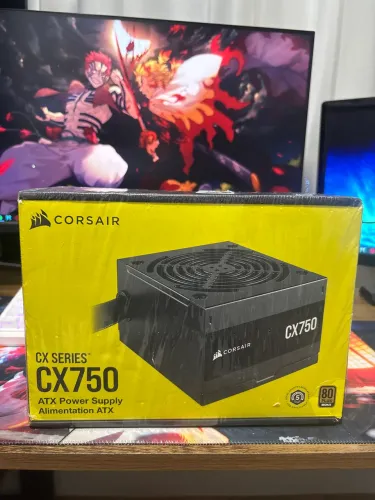 Fonte Corsair CX750 750W 80 Plus Bronze - Nova, Lacrada