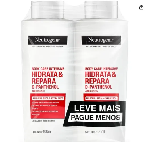 Neutrogena Hidratante Corporal Body Care Intensive Hidrata&Repara Kit com 2 Unidades 400ml