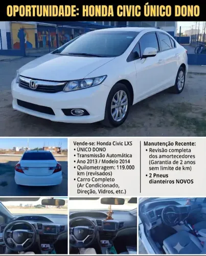 Honda Civic Sedan LXS 1.8/1.8 Flex 16V Aut. 4P 2014