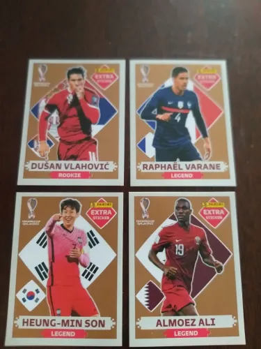 Figurinhas legends bronze originais Copa do Mundo 2022