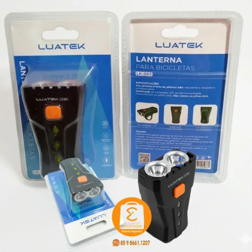 LANTERNA para Bicicleta, Bike (Plástico ABS, Resistente a desgaste e Antiderrapante) 2LEDs