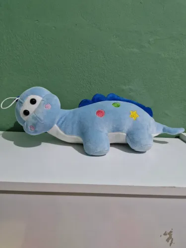 Pelúcia Dinossauro Azul Fofo - Ótimo estado 
