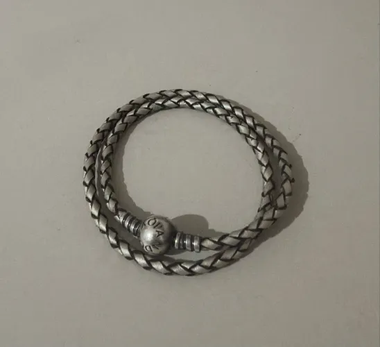 bracetele de couro trancado pandora