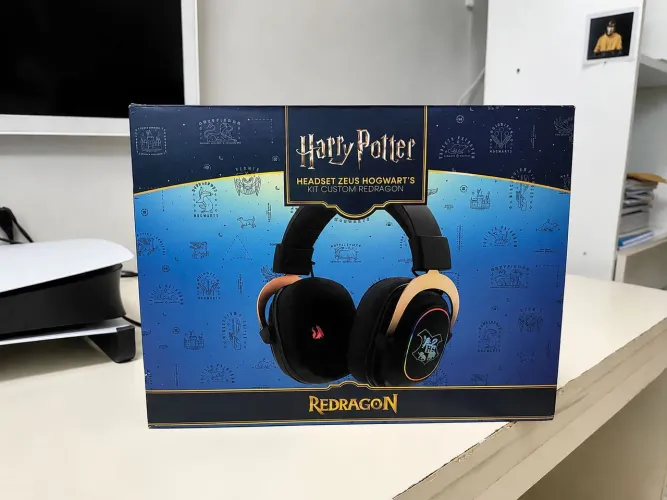Headset Redragon Harry Potter Zeus Hogwarts Rgb Edição Especial