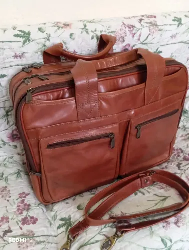 Bolsa executiva de couro legítimo bennesh