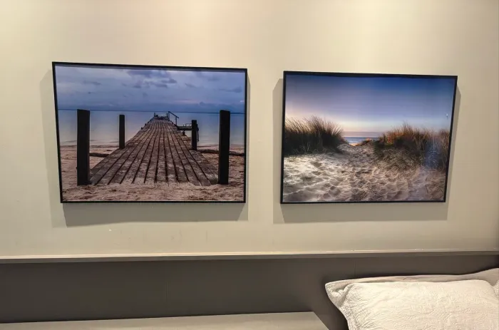 Dupla de Quadros Decorativos de Praia em MDF - 50 × 70 cm