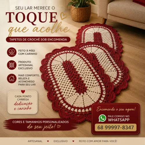 Tapetes em crochê 