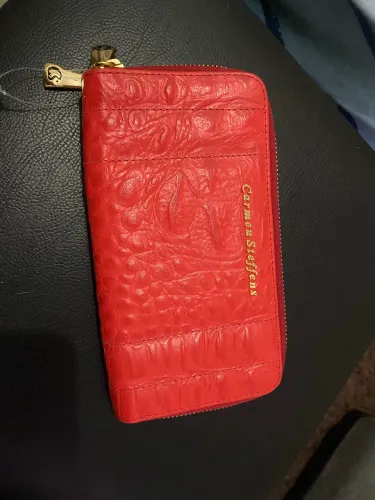 Carteira Carmen Steffens nova original vermelha